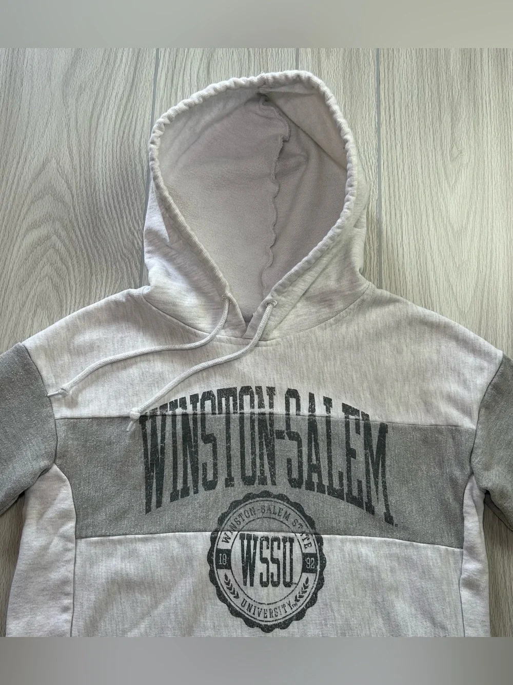 Champion Reverse Weave WSSU Rams Women’s Cropped Hoodie Pullover Gray size XS